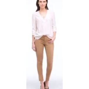 NWOT AG Adriano Goldschmied The Legging Ankle 27 Leatherette Fawn Adobe Coated